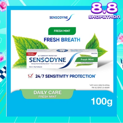 SENSODYNE Sensitive Teeth Oral Care Toothpaste Fresh Mint (Dental Sensitivity Relief) 100g