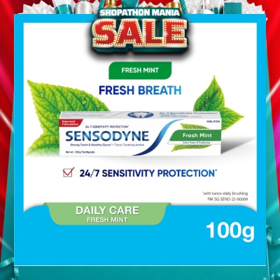 SENSODYNE - Sensitive Teeth Oral Care Toothpaste Fresh Mint (Dental Sensitivity Relief) 100g