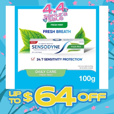 SENSODYNE - Sensitive Teeth Oral Care Toothpaste Fresh Mint (Dental Sensitivity Relief) 100g
