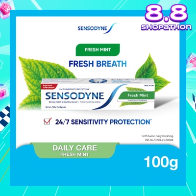 SENSODYNE Sensitive Teeth Oral Care Toothpaste Fresh Mint (Dental Sensitivity Relief) 100g