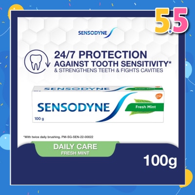 SENSODYNE Sensitive Teeth Oral Care Toothpaste Fresh Mint (Dental Sensitivity Relief) 100g