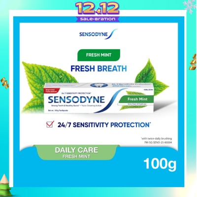SENSODYNE Sensitive Teeth Oral Care Toothpaste Fresh Mint (Dental Sensitivity Relief) 100g