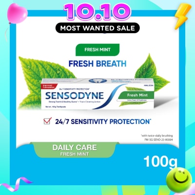 SENSODYNE Sensitive Teeth Oral Care Toothpaste Fresh Mint (Dental Sensitivity Relief) 100g image
