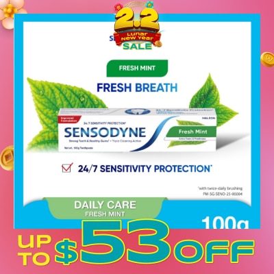 SENSODYNE Sensitive Teeth Oral Care Toothpaste Fresh Mint (Dental Sensitivity Relief) 100g