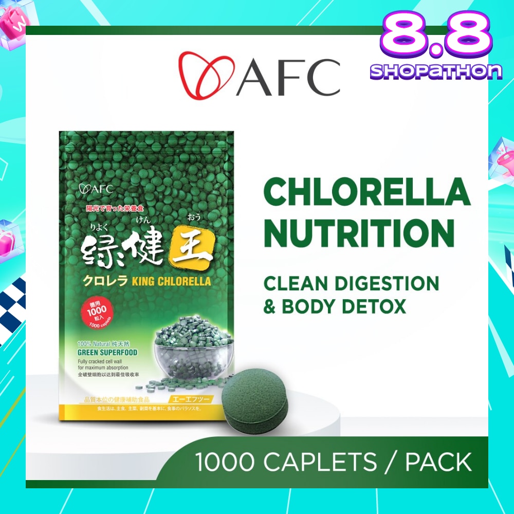 King Chlorella Dietary Supplement (Superfood for Detox, Digestion, Weight, Diet, Immune, Skin, Antioxidant, Gut, Stomach Health) 1000s