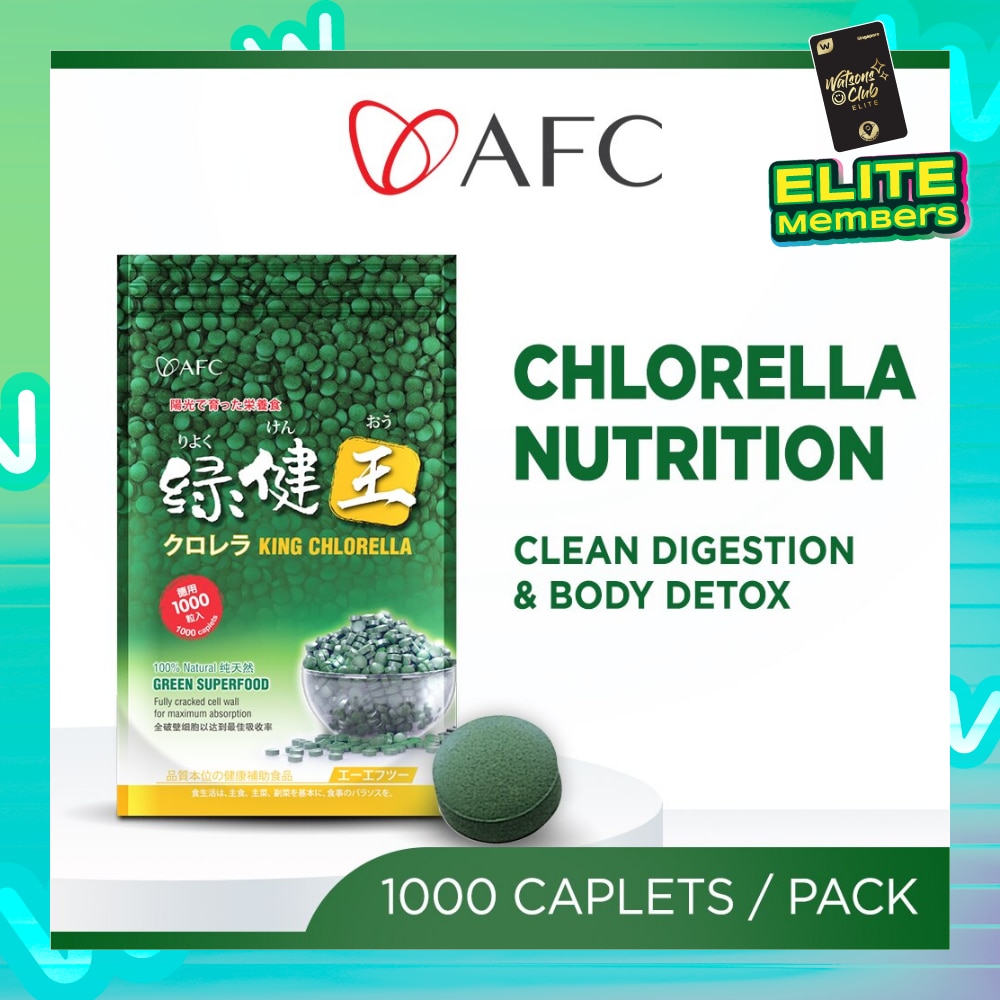 King Chlorella Dietary Supplement (Superfood for Detox, Digestion, Weight, Diet, Immune, Skin, Antioxidant, Gut, Stomach Health) 1000s