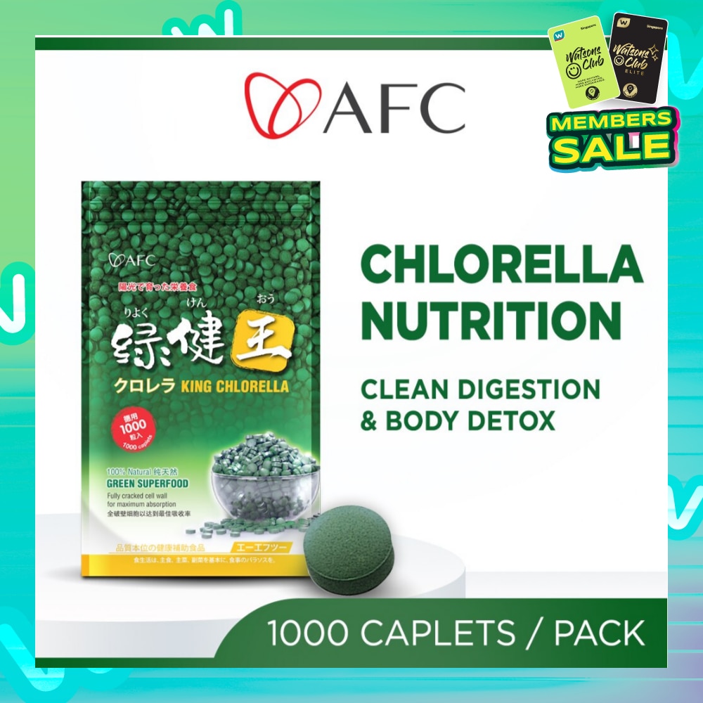 King Chlorella Dietary Supplement (Superfood for Detox, Digestion, Weight, Diet, Immune, Skin, Antioxidant, Gut, Stomach Health) 1000s