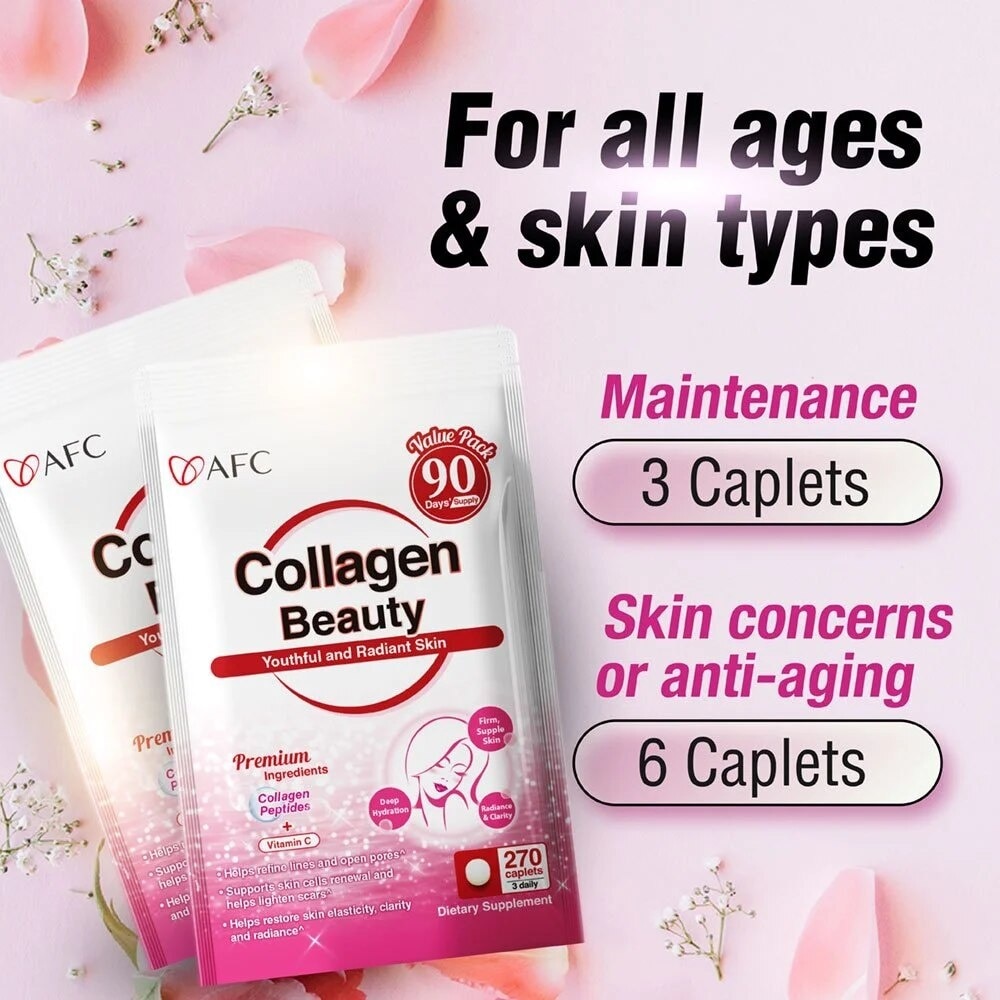 JAPAN Collagen Beauty Dietary Supplement caplets (Glowing & Radiant Skin Complexion + Anti-aging & Lessen Wrinkles) 270s