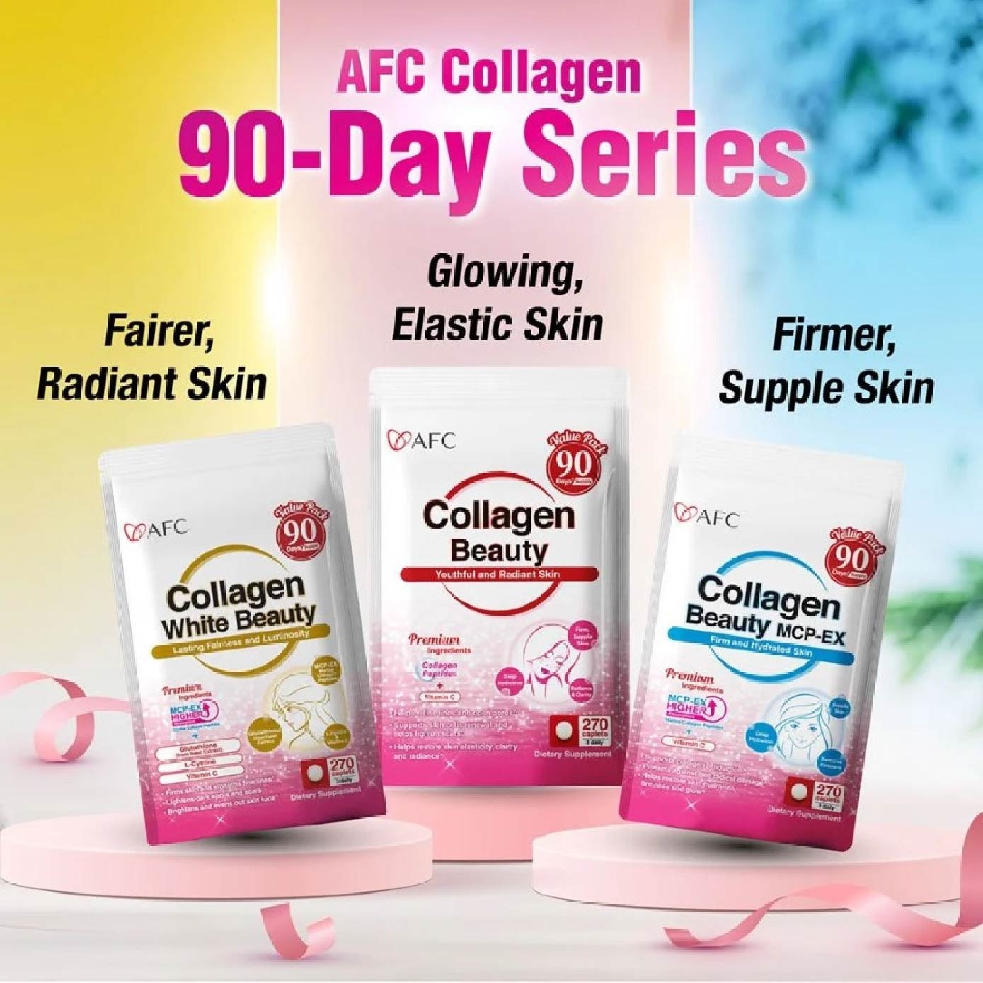 Collagen Beauty Micro-Collagen Peptide Caplets (Glowing & Radiant Skin Complexion + Anti-aging & Lessen Wrinkles) 270s