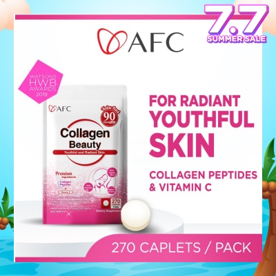 AFC JAPAN Collagen Beauty Dietary Supplement caplets (Glowing & Radiant Skin Complexion + Anti-aging & Lessen Wrinkles) 270s