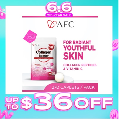 AFC - JAPAN Collagen Beauty Dietary Supplement caplets (Glowing & Radiant Skin Complexion + Anti-aging & Lessen Wrinkles) 270s