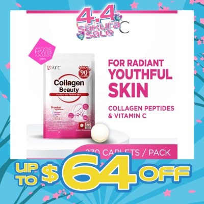 AFC - JAPAN Collagen Beauty Dietary Supplement caplets (Glowing & Radiant Skin Complexion + Anti-aging & Lessen Wrinkles) 270s