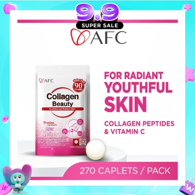 AFC - Collagen Beauty Micro-Collagen Peptide Caplets (Glowing & Radiant Skin Complexion + Anti-aging & Lessen Wrinkles) 270s image