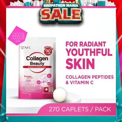 AFC - JAPAN Collagen Beauty Dietary Supplement caplets (Glowing & Radiant Skin Complexion + Anti-aging & Lessen Wrinkles) 270s