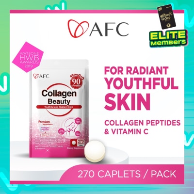 AFC JAPAN Collagen Beauty Dietary Supplement caplets (Glowing & Radiant Skin Complexion + Anti-aging & Lessen Wrinkles) 270s