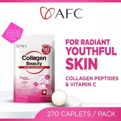 AFC JAPAN Collagen Beauty Dietary Supplement caplets (Glowing & Radiant Skin Complexion + Anti-aging & Lessen Wrinkles) 270s