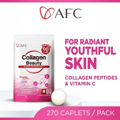 AFC - Collagen Beauty Micro-Collagen Peptide Caplets (Glowing & Radiant Skin Complexion + Anti-aging & Lessen Wrinkles) 270s