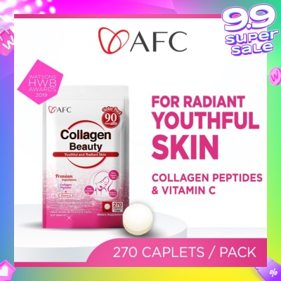 AFC JAPAN Collagen Beauty Dietary Supplement caplets (Glowing & Radiant Skin Complexion + Anti-aging & Lessen Wrinkles) 270s