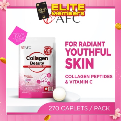 AFC JAPAN Collagen Beauty Dietary Supplement caplets (Glowing & Radiant Skin Complexion + Anti-aging & Lessen Wrinkles) 270s