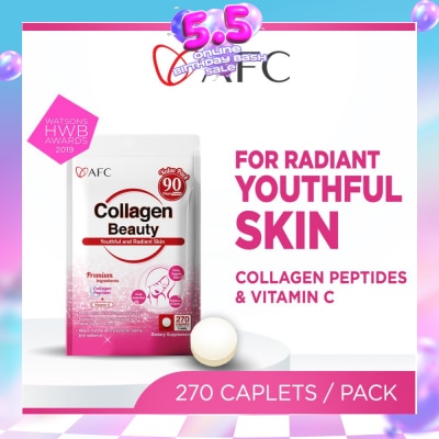 AFC - JAPAN Collagen Beauty Dietary Supplement caplets (Glowing & Radiant Skin Complexion + Anti-aging & Lessen Wrinkles) 270s