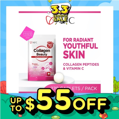 AFC JAPAN Collagen Beauty Dietary Supplement caplets (Glowing & Radiant Skin Complexion + Anti-aging & Lessen Wrinkles) 270s