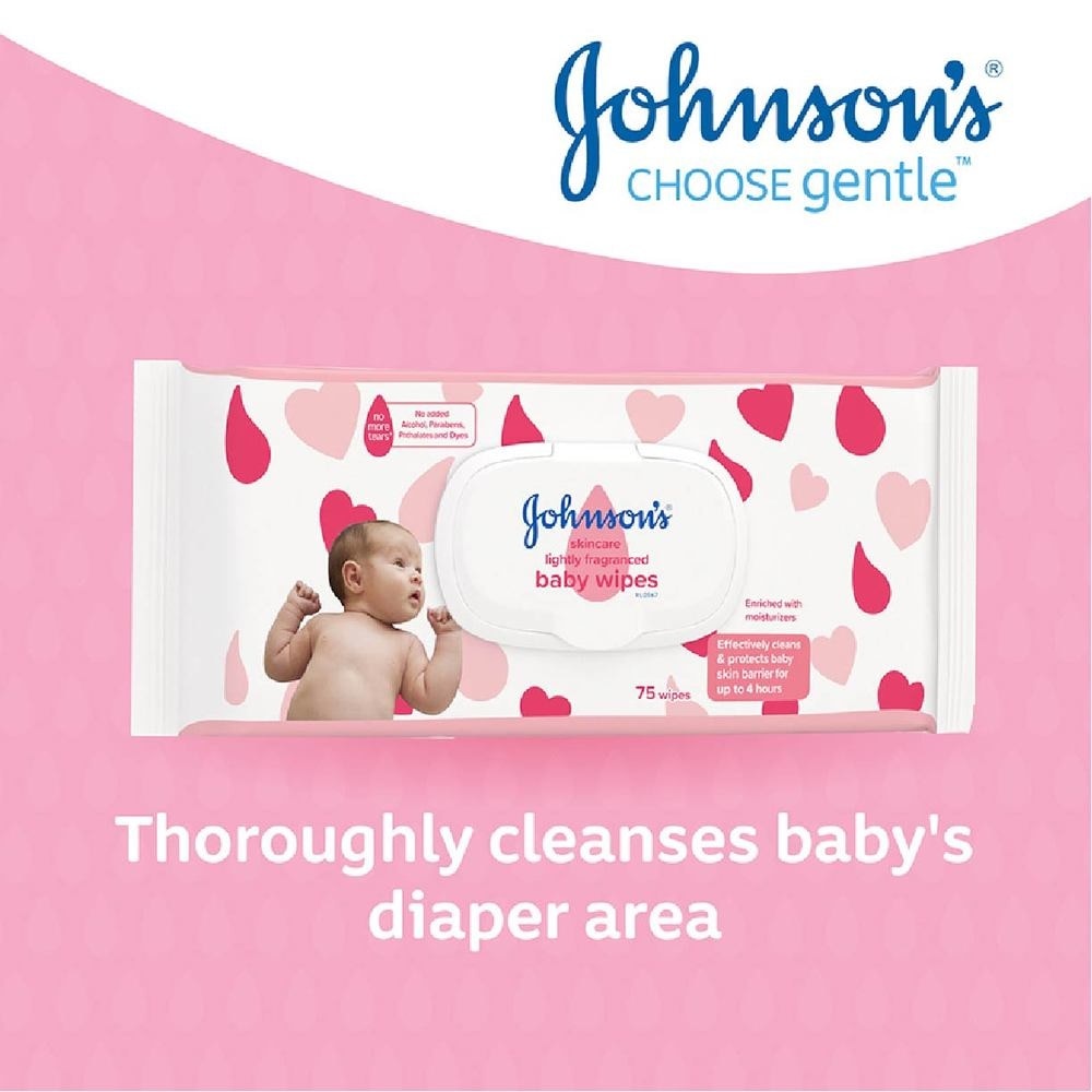 Skincare Lightly Fragranced Baby Wipes (Non-Irritating + Mild Fragrance + Moisturizing) 75s (Expiry: Dec`2024)