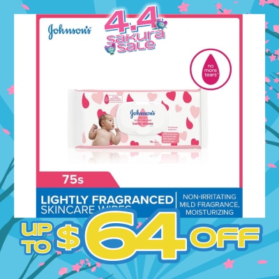 JOHNSON'S Baby - SkinCare Wipes 75s