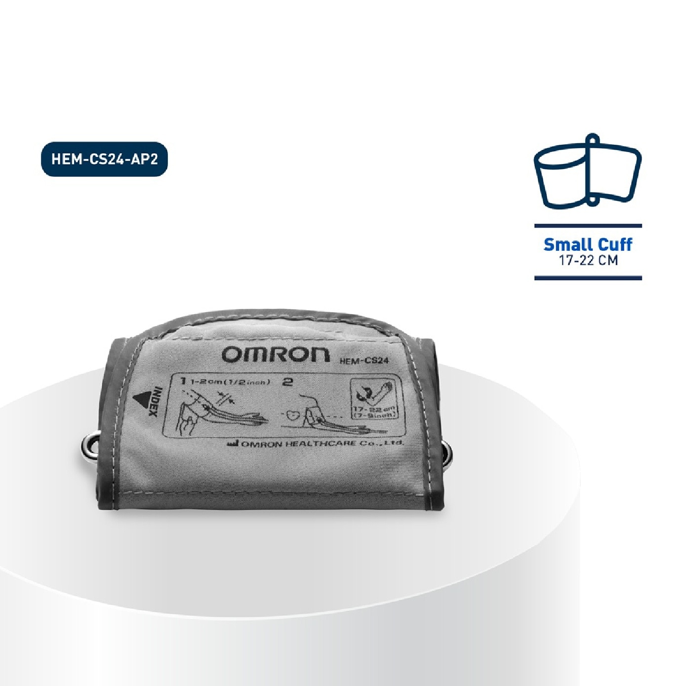 Upper Arm Blood Pressure Monitor Cuff HEM-CS24<BR>(Small cuff, 17-22cm) 1s