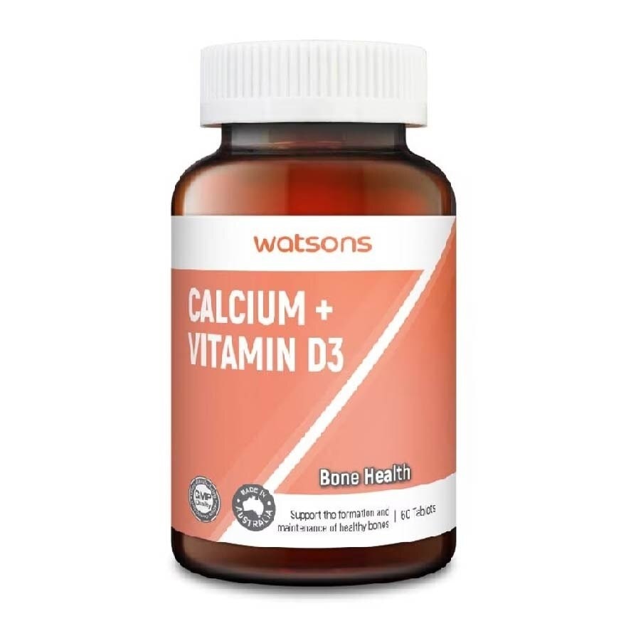 Calcium 360G + Vitamin D3 Tablet (Support Formation & Maintainence of Healthy Bones) 60s