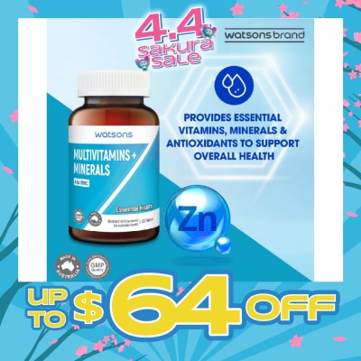 WATSONS - Multivitamins + Minerals Tablet (For Everyday Essential Health) 60s