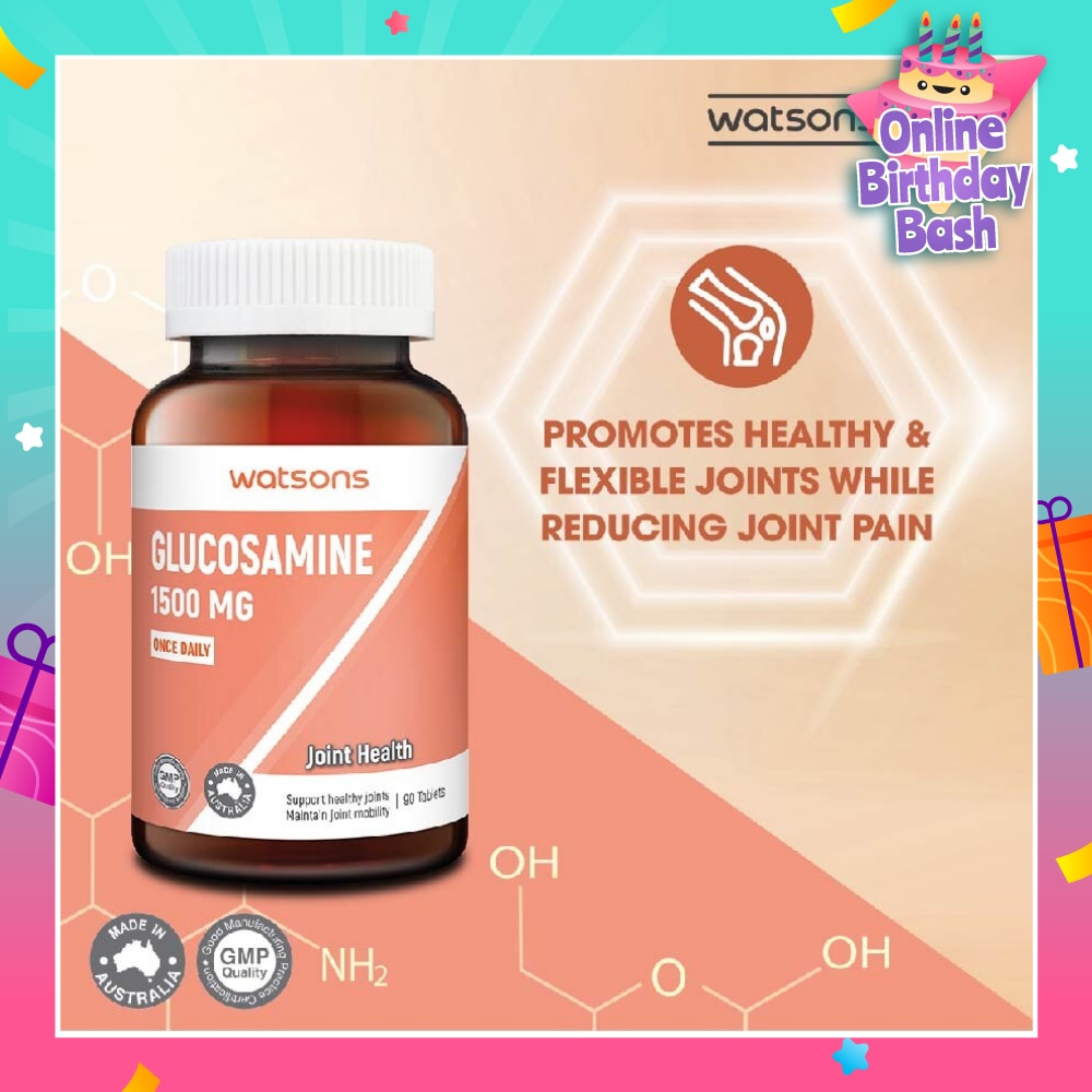 Glucosamine Tablet 1500Mg (Support Healthy Joints & Maintain Joint Mobility) 90s