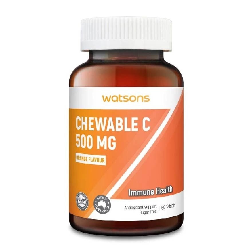 Chewable C Tablet 500Mg Sugar Free (For Antioxidant Support) 60s