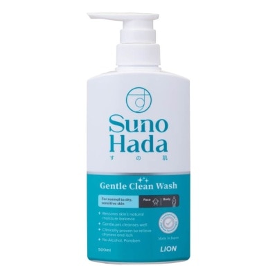 SUNOHADA Gentle Clean Wash (Restore Skin's Natural Moisture Balance For Normal to Dry Sensitive Skin) 500ml