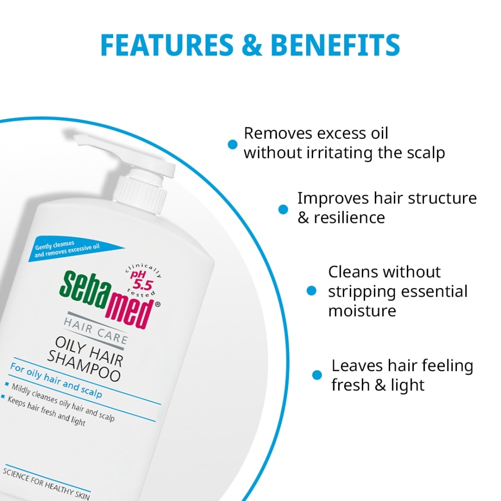 Oily Hair Shampoo (For Oily Dandruff Prone Scalp) 1L