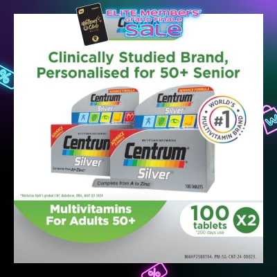 CENTRUM Silver Twin Pack 2x100 Tablets