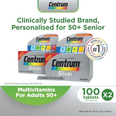 CENTRUM Silver Twin Pack 2x100 Tablets