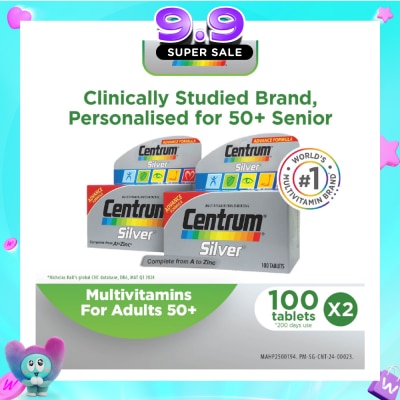 CENTRUM - Silver Twin Pack 2x100 Tablets (Expiry: Mar`2027) image