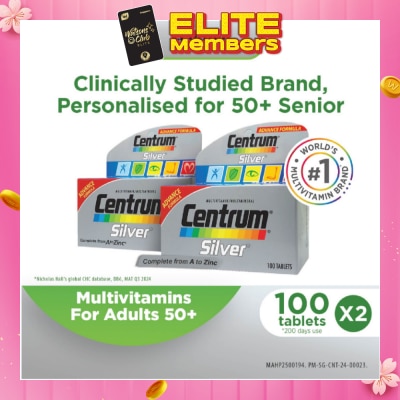 CENTRUM Silver Twin Pack 2x100 Tablets