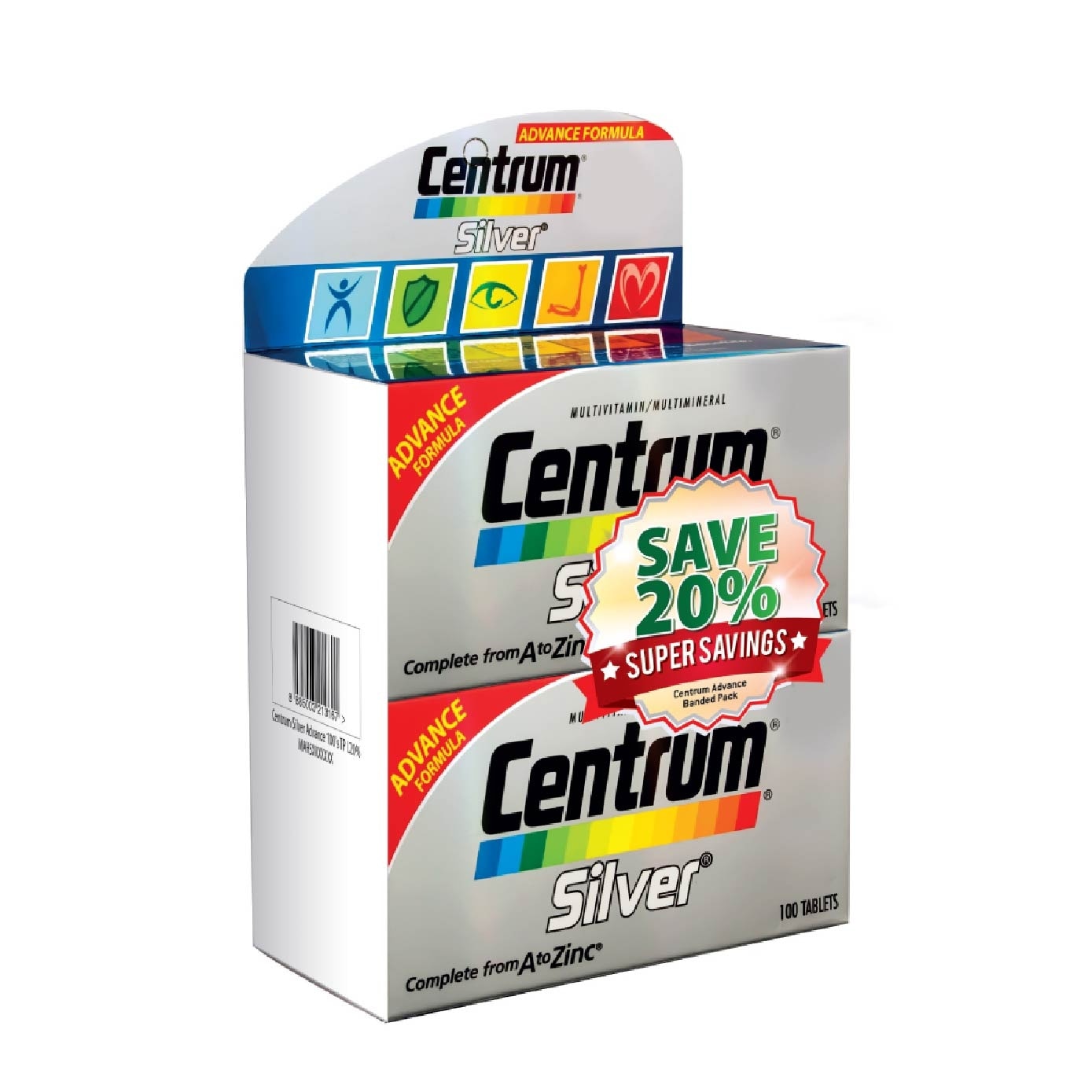 Silver Twin Pack 2x100 Tablets