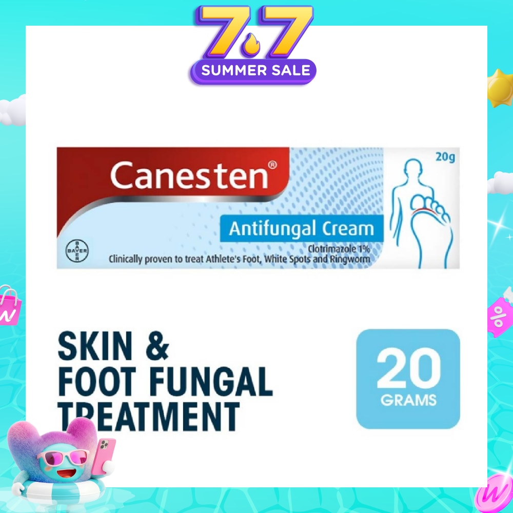 CANESTEN 1% Clotrimazole Cream 20g | Foot Care | Watsons Singapore