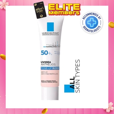 LA ROCHE-POSAY Uvidea Anthelios Tone Up Rosy (Anti-UV Anti Fine Particles) 30ml