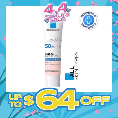 LA ROCHE-POSAY - Uvidea Anthelios Tone Up Rosy (Anti-UV Anti Fine Particles) 30ml