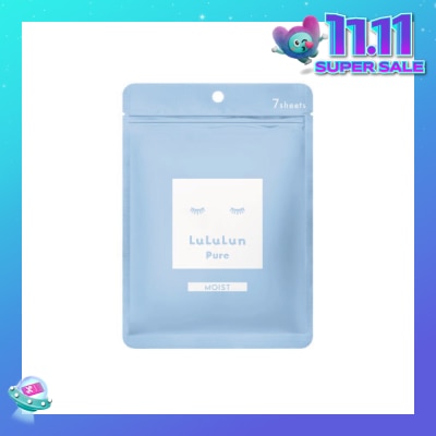 LULULUN Face Mask Pure Moist (Moist Hydrating Deep Moisturizing) 7s