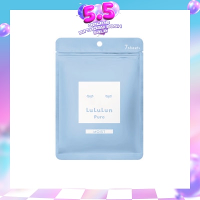 LULULUN - Face Mask Pure Moist (Moist Hydrating Deep Moisturizing) 7s (Expiry: Dec`2026)