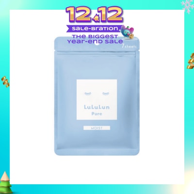 LULULUN Face Mask Pure Moist (Moist Hydrating Deep Moisturizing) 7s