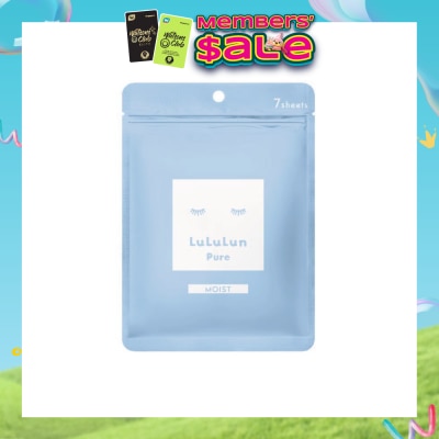 LULULUN - Face Mask Pure Moist (Moist Hydrating Deep Moisturizing) 7s (Expiry: Dec`2026)