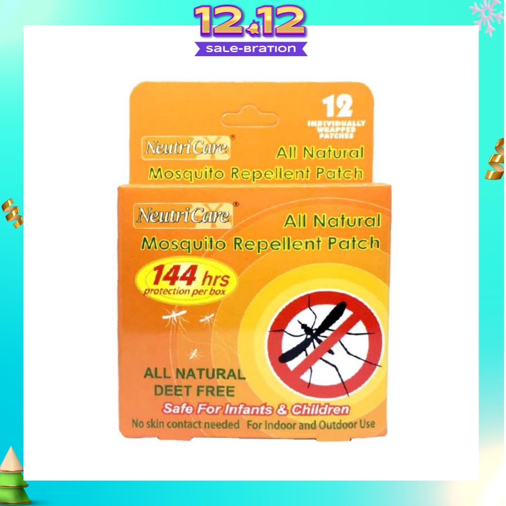 All Natural Mosquito Repellent Patch 12s