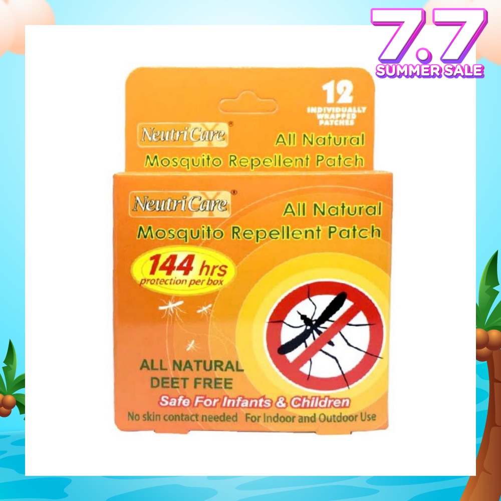 All Natural Mosquito Repellent Patch 12s