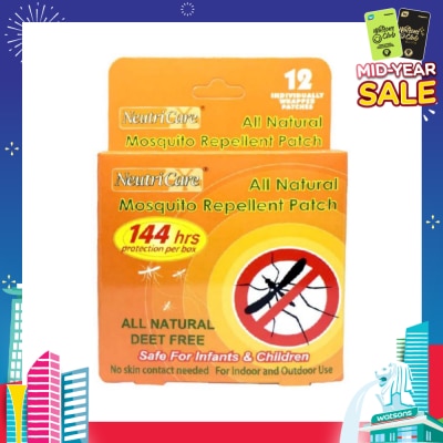NEUTRI CARE All Natural Mosquito Repellent Patch 12s