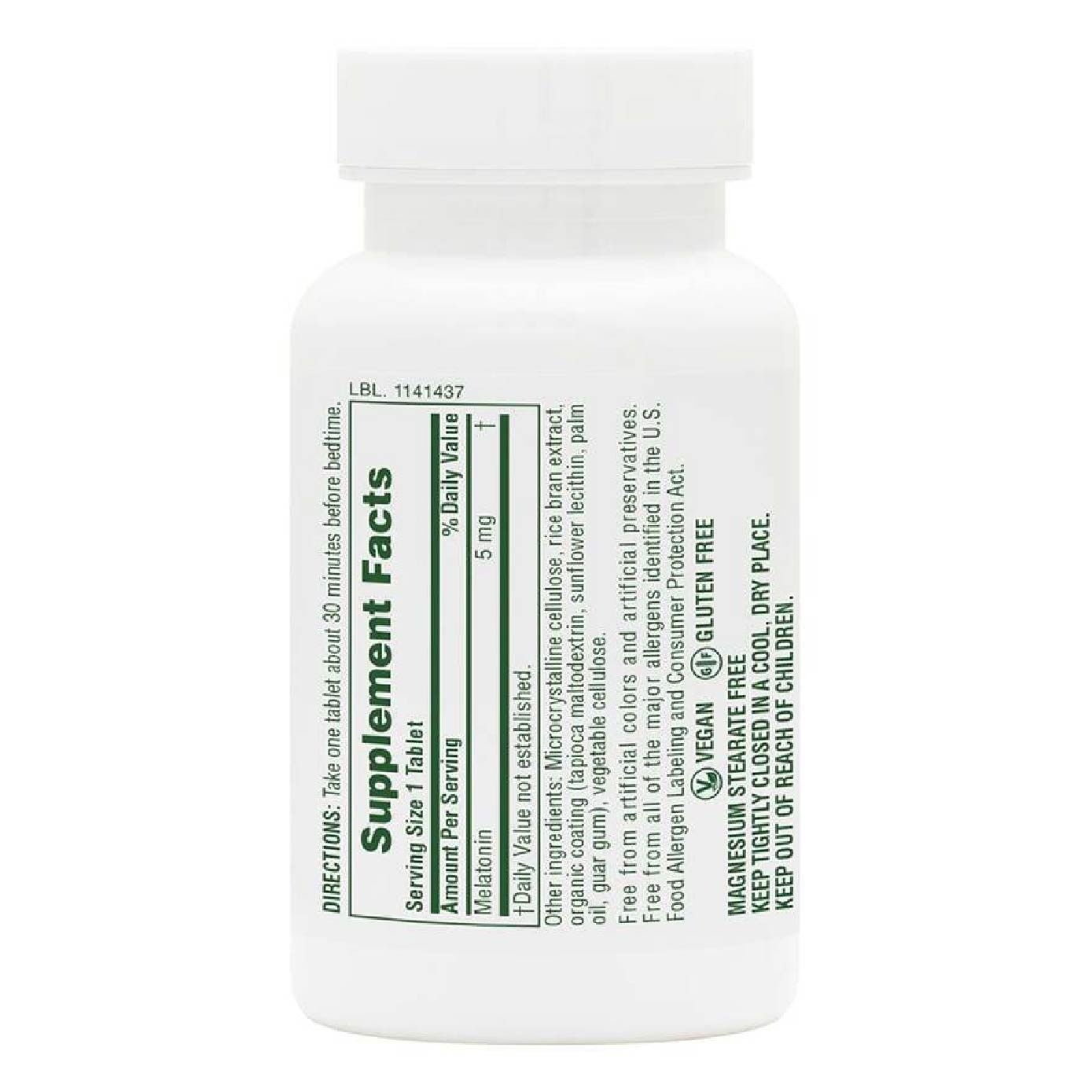 Fast Acting Melatonin 5mg Dietary Supplement Tablet 90s